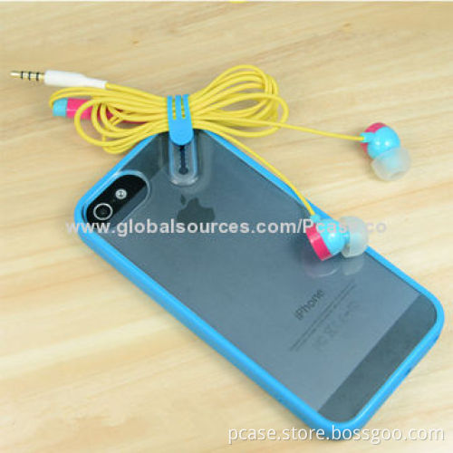 Shawl Transparent TPU Case for iPhone 5S, OEM Packaging Welcomed